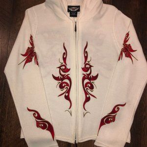 Harley-Davidson White Sweater Jacket